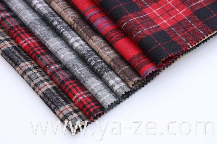 Hot selling cheap custom woven woolen wool check tweed plaid manufacturer fabric for overcoat suit blazer woolen wool suit manufacturer fabric for women cloth